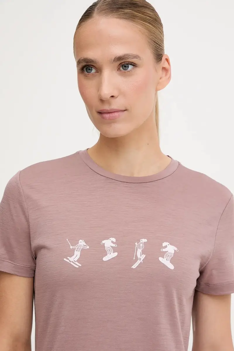 maglietta sportiva Merino 150 Tech Lite donna colore rosa IB0A57CB0GV1 miniatura 4