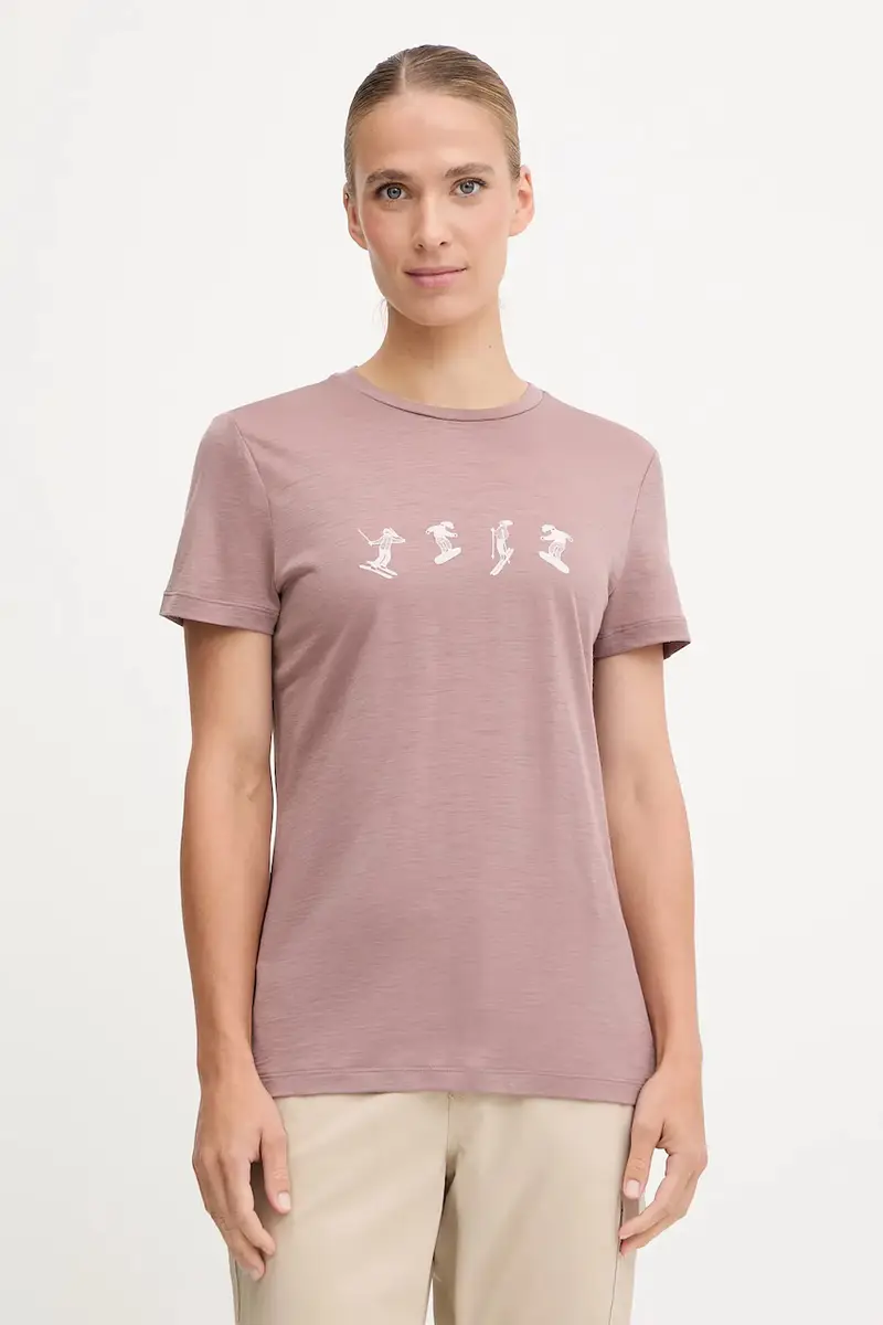 maglietta sportiva Merino 150 Tech Lite donna colore rosa IB0A57CB0GV1