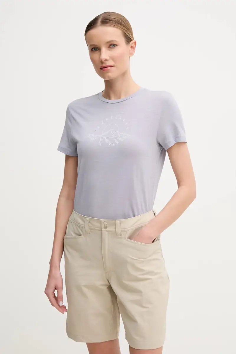 maglietta sportiva Merino 150 Tech Lite Sunrise Summit colore violetto IB0A576O0A91