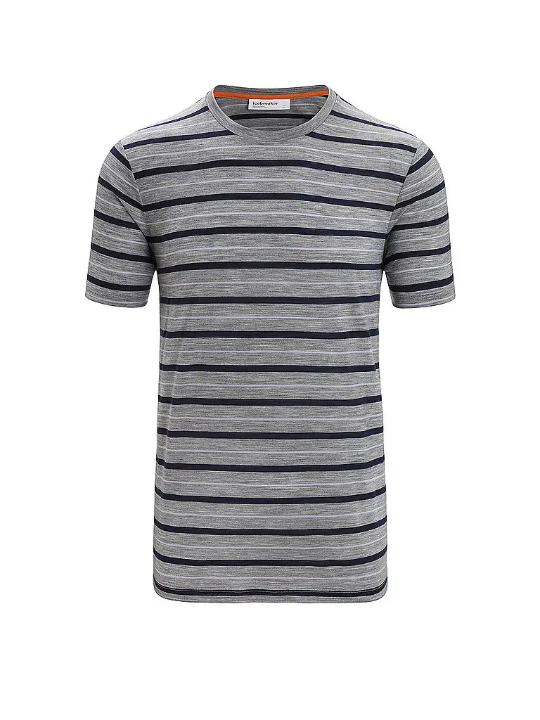 Maglietta tecnica da uomo Wave Stripe blu | S