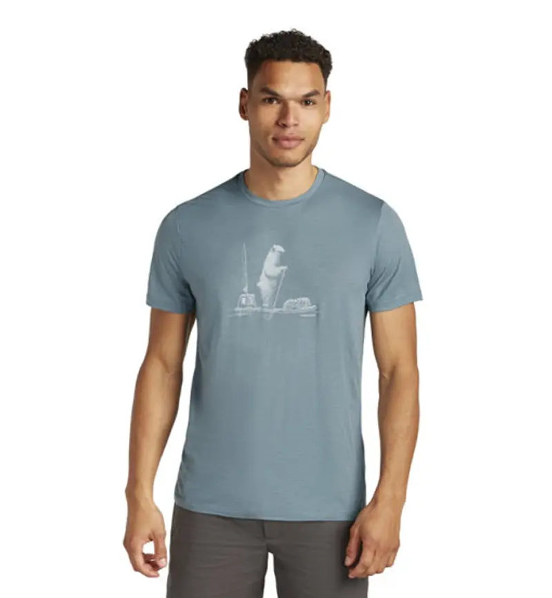 Icebreaker T-shirt Uomo Blu 2409734