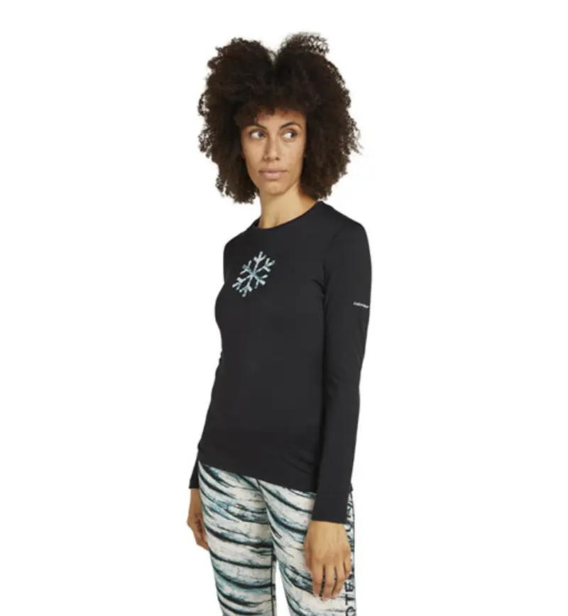 Merino 200 Oasis POW - maglietta tecnica - donna Black