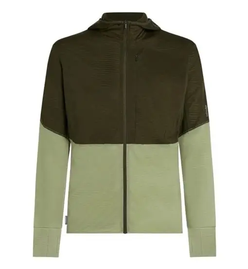 Merino 200 RealFleece™ Descender - felpa in pile con cappuccio - uomo Green