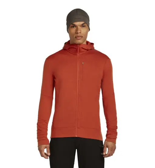 Merino 260 Quantum - giacca in pile con cappuccio - uomo Orange