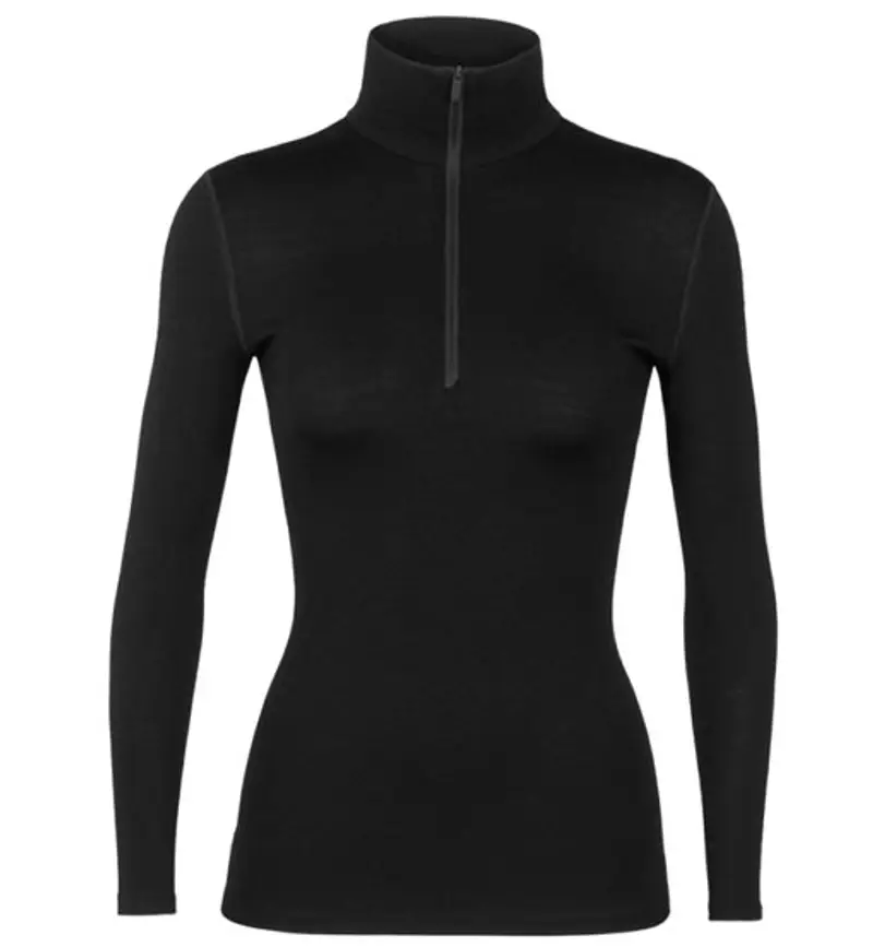 Merino 260 Tech Half Zip - maglietta tecnica a maniche lunghe - donna Black