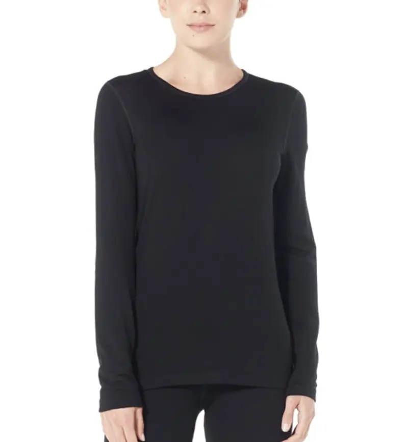 Merino 260 Tech LS Crewe - maglietta tecnica a maniche lunghe - donna Black