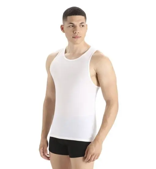 Merino Anatomica - maglietta tecnica senza maniche - uomo White