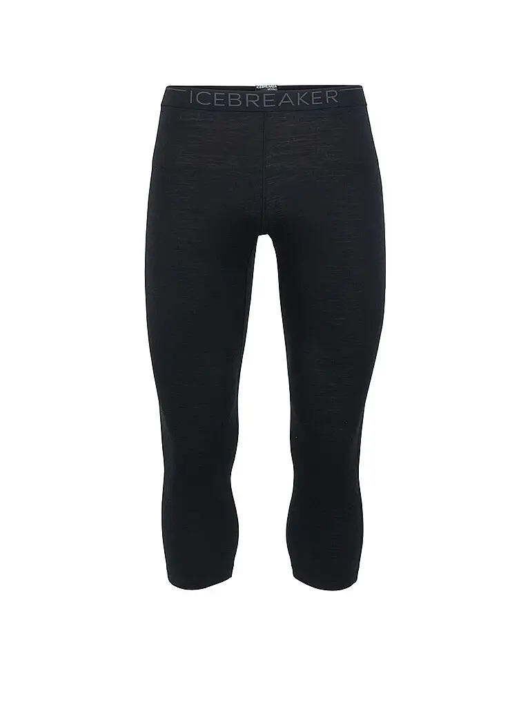Pantaloni funzionali 3/4 da uomo Merino 200 Oasis nero | S