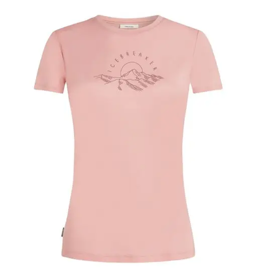 W Mer 150 Tech Lite Sunrise Summit - T-shirt - donna Light Pink