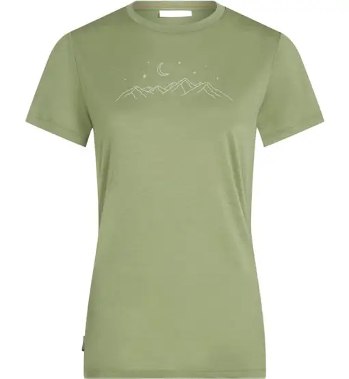 W Merino 150 Tech Lite Sparkling Stars - T-shirt - donna Lichen