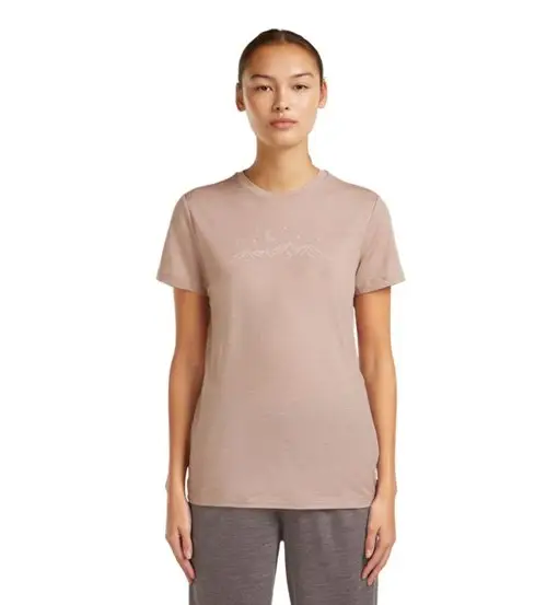 W Merino 150 Tech Lite Sparkling Stars - T-shirt - donna PINK QUARTZ