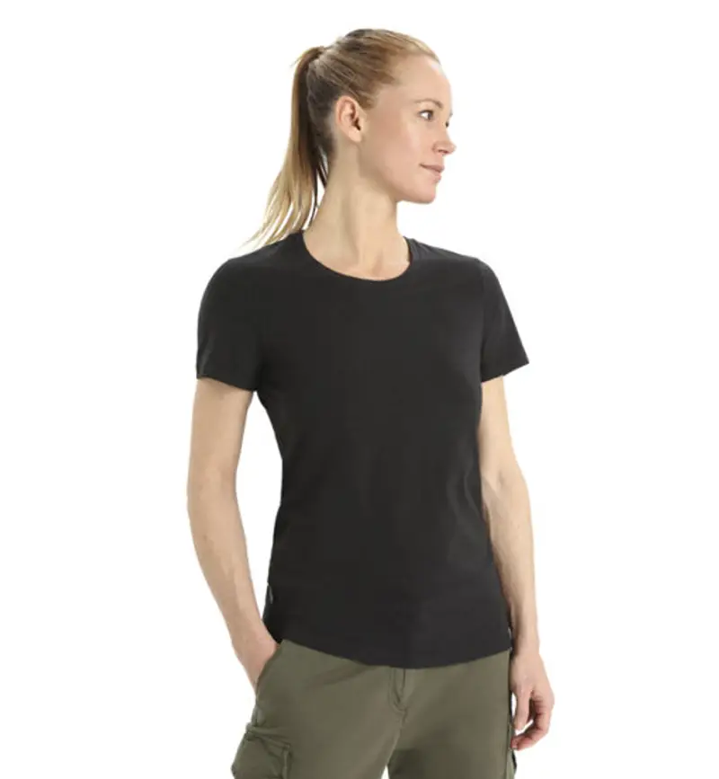 Icebreaker T-shirt Donna Nero 2406067