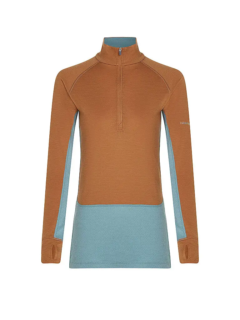 Zipshirt intimo da donna 200 ZoneKnit™ Merino marrone chiaro | M