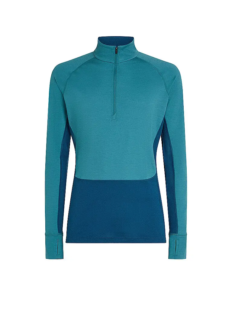 Zipshirt intimo da uomo 200 Merino ZoneKnit petrolio | XXL