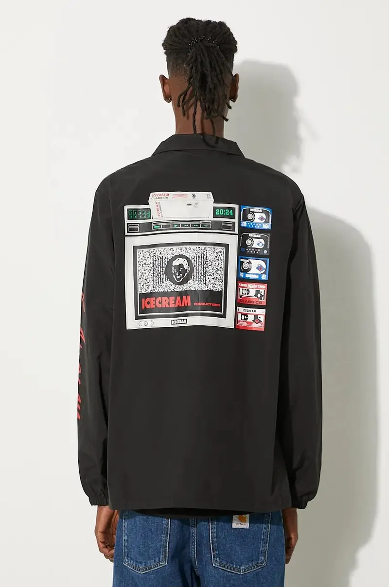 giacca Ictv Coach Jacket uomo colore nero IC24305 miniatura 3