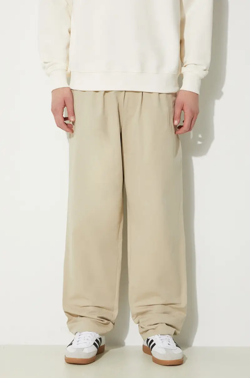 pantaloni in cotone Skate Pant colore beige IC24109