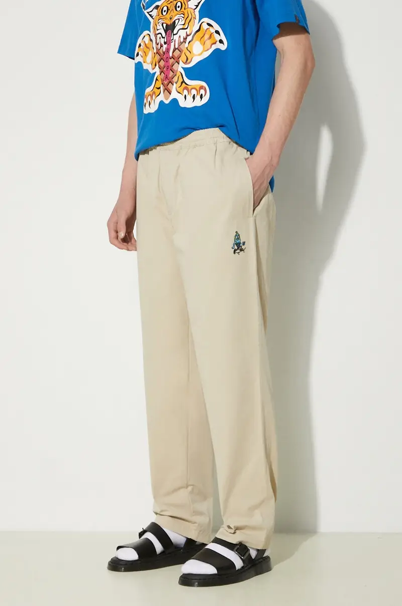 pantaloni in cotone Skate Pant colore beige ICC003