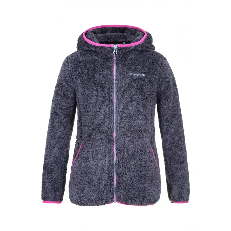 Felpa In Pile Lindsay Fz Lead Grigio Bambino 122 cm