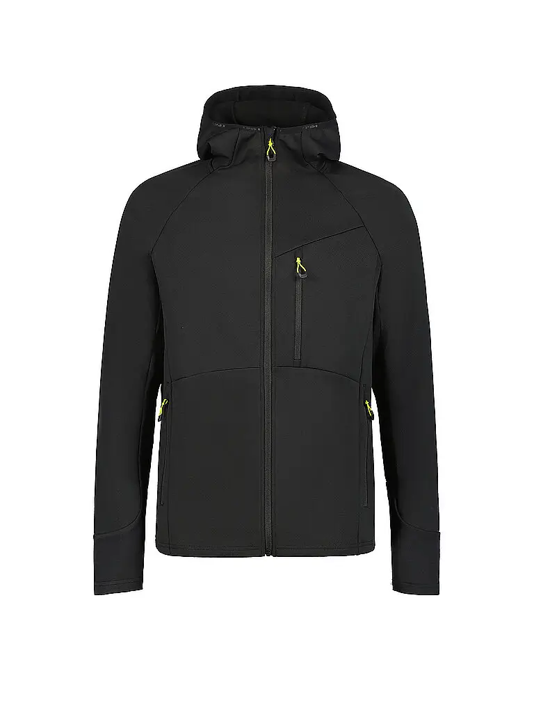 Giacca in pile da uomo Danby con cappuccio nero | L