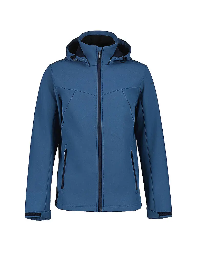 Giacca softshell da uomo Brimfield con cappuccio blu | 48