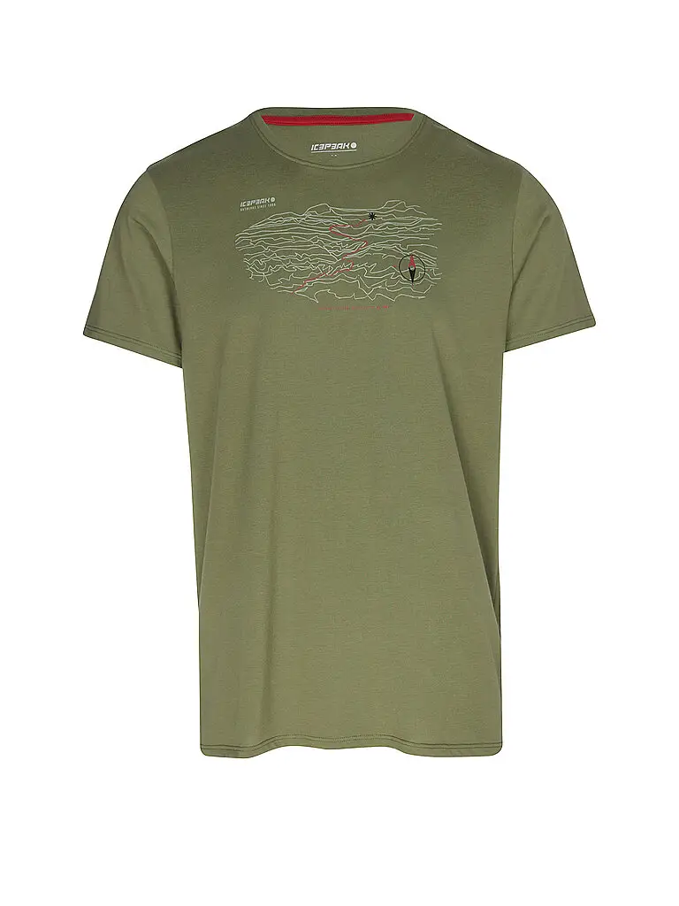 Maglietta funzionale da uomo Beeville oliva | M