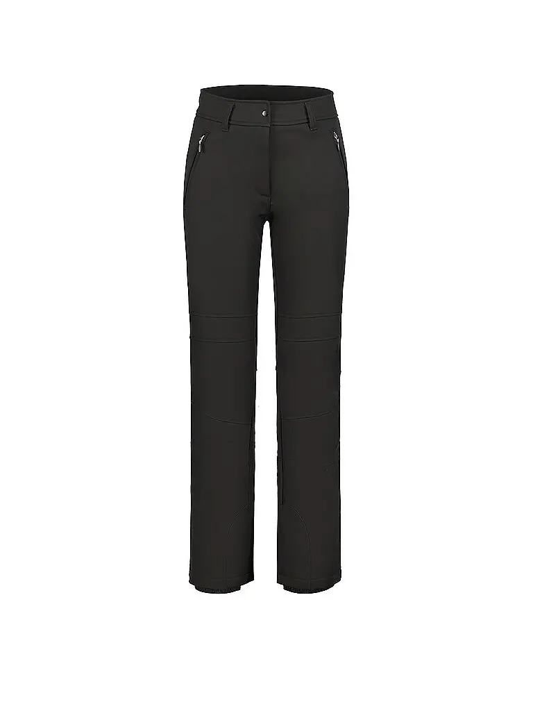 Pantaloni da sci softshell da donna Entiat nero | 36 (kurz)