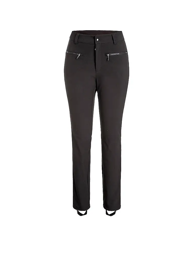 Pantaloni da sci softshell da donna nero | 34