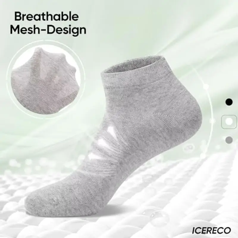IceReco Calze Uomo Grigio 1602058 miniatura 3