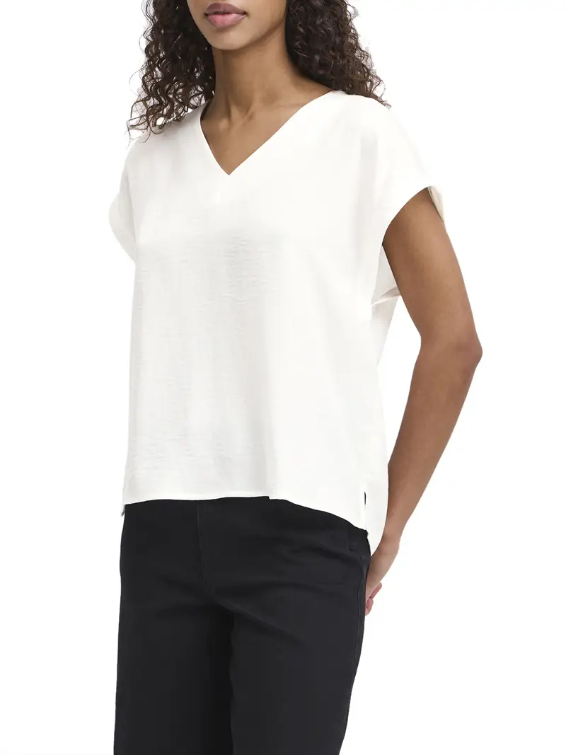 blusa ichi ihcrissy da donna - bianco