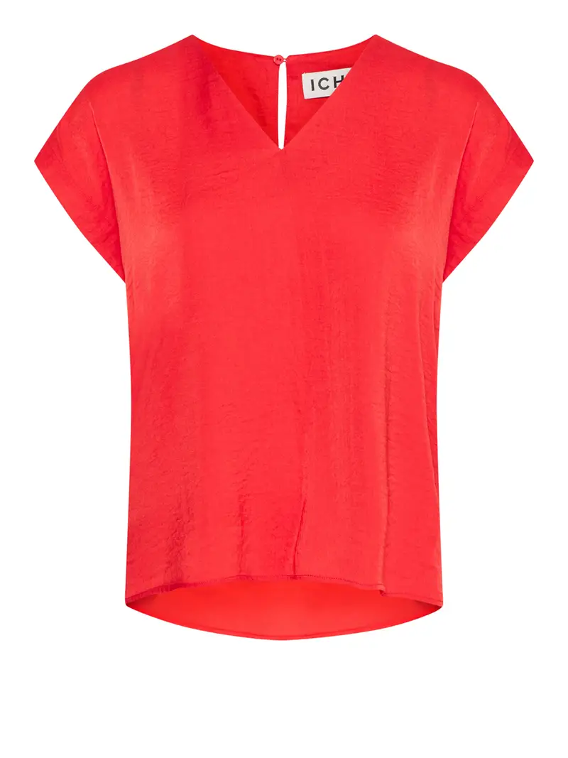 blusa ichi ihcrissy da donna - rosso