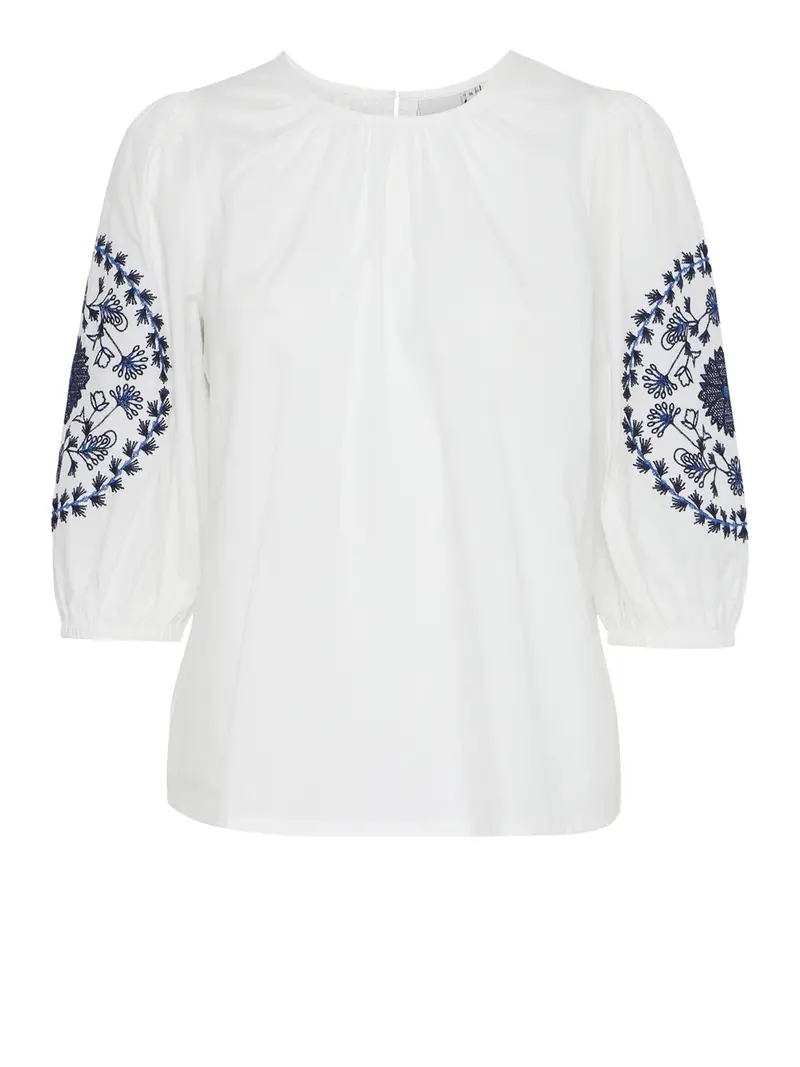 blusa ichi ihfluna da donna - bianco