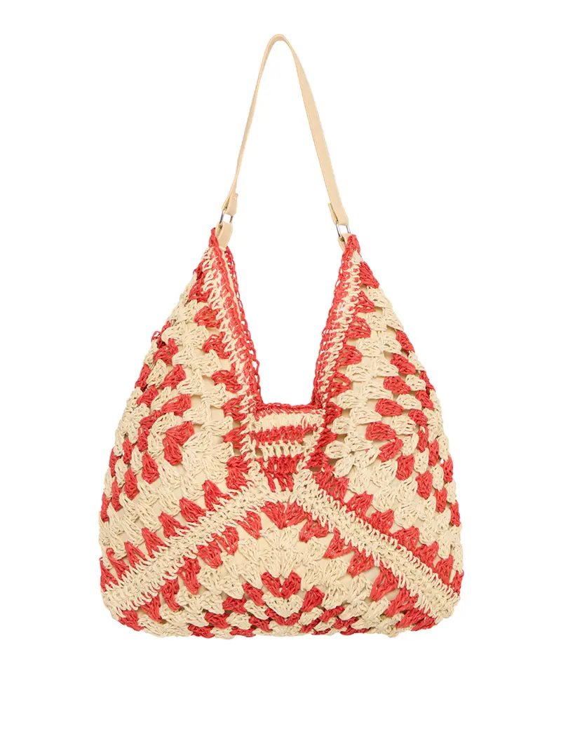 borsa shopper ichi ialysara sho da donna - rosso