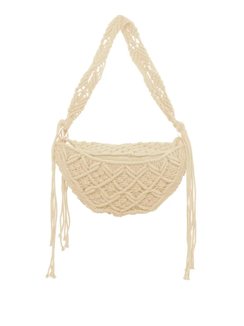 borsa shopper ichi iaveran da donna - avorio