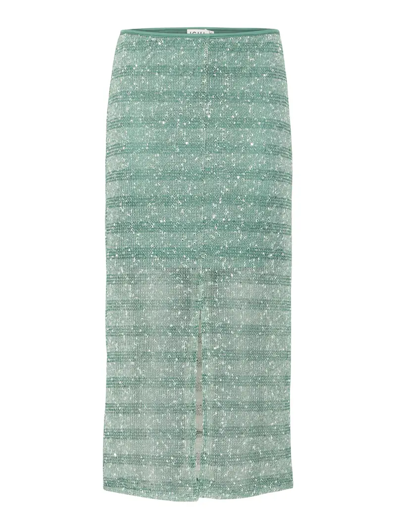 gonna longuette ichi ihpiloua da donna - verde