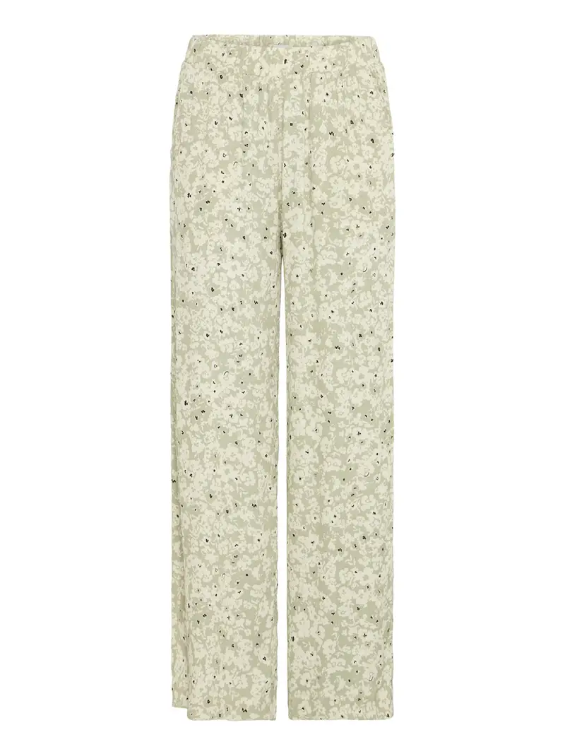 pantalone palazzo ichi ihmarrakech da donna - avorio