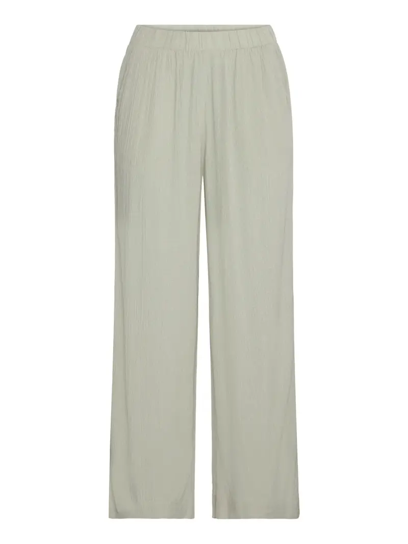 pantalone straight ichi da donna - verde
