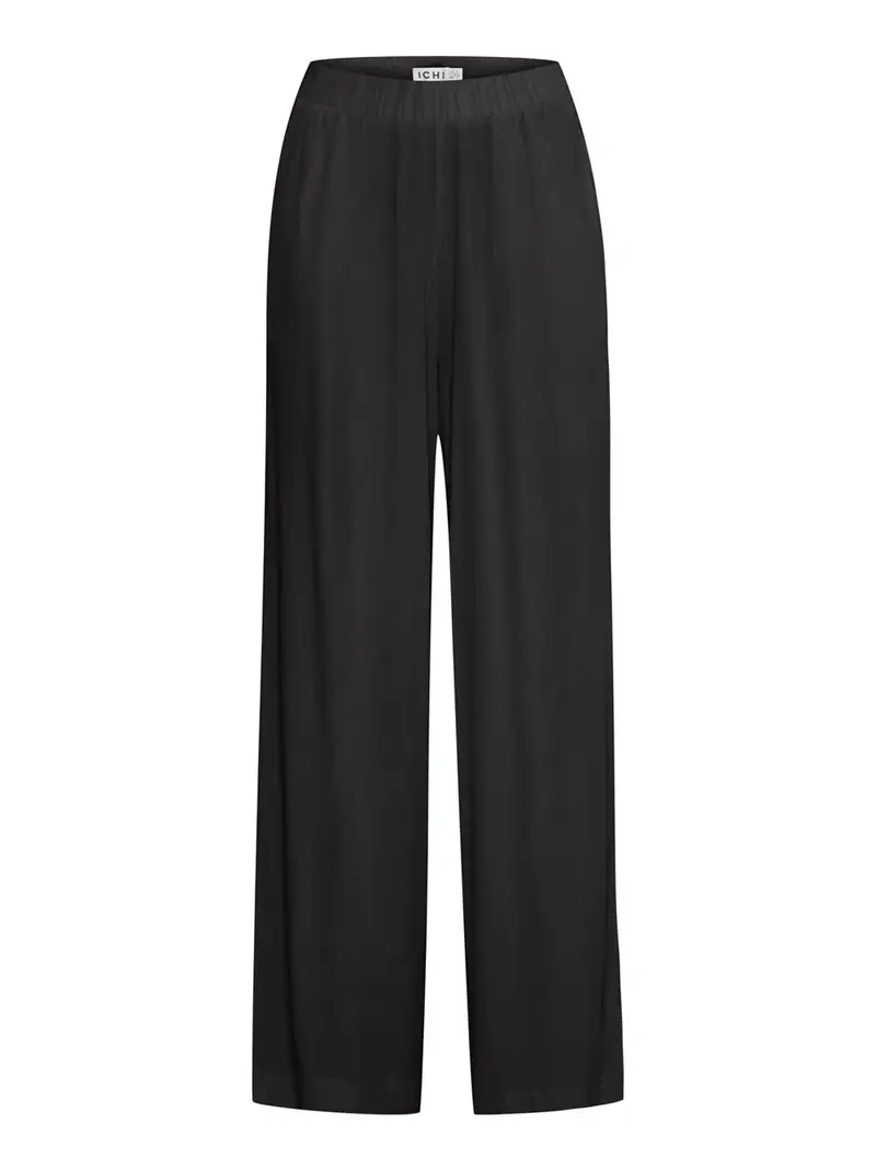 pantalone straight ichi ihmarrakech da donna - nero