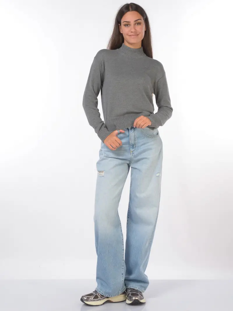 jeans da donna Icon Denim ampi stone washed Blu miniatura 2