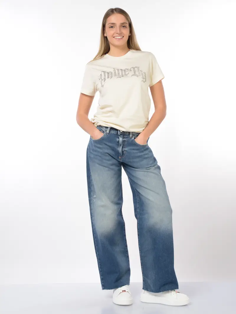 jeans da donna Icon Denim Bea con rotture Blu miniatura 2