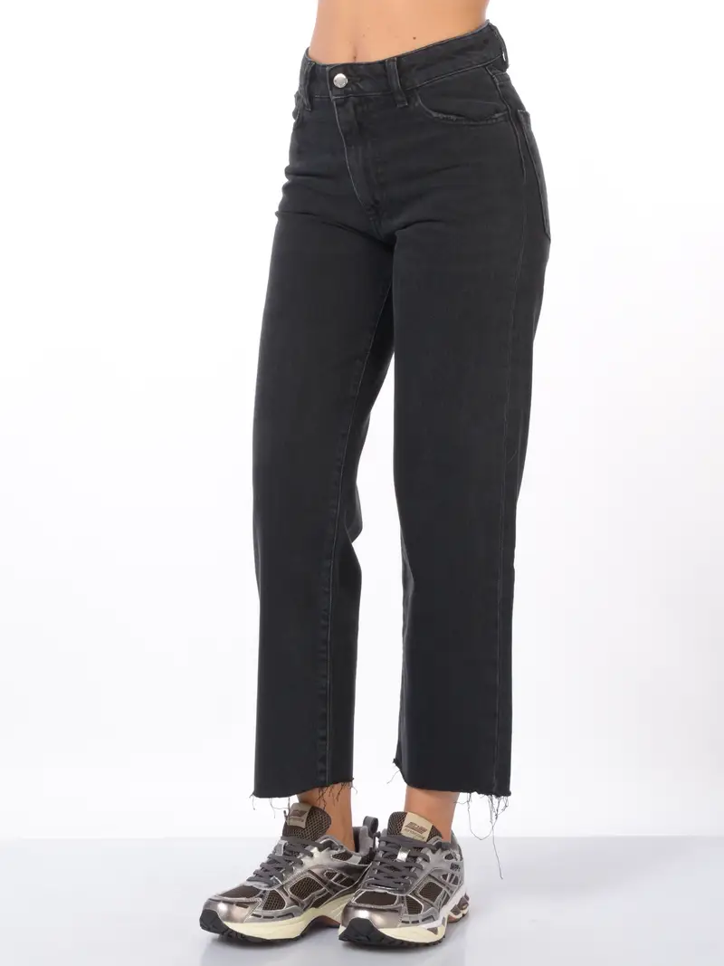 jeans da donna Icon Denim cinque tasche used NERO