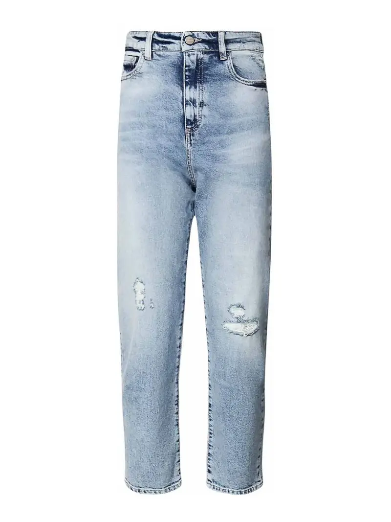 Jeans Karolina in denim di cotone Blu