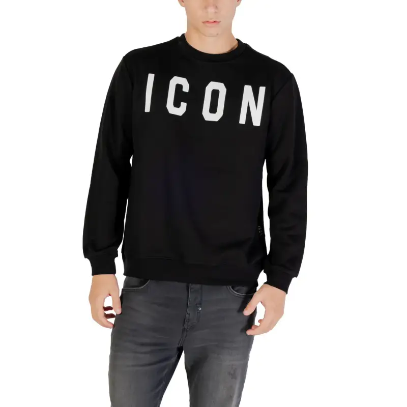 Felpa Icon Uomo Bordeaux Girocollo A/I - black / XS
