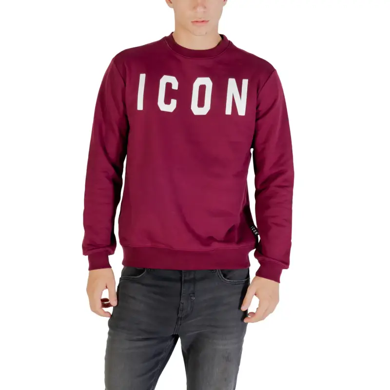 Felpa Icon Uomo Bordeaux Girocollo A/I - bordeaux / XS