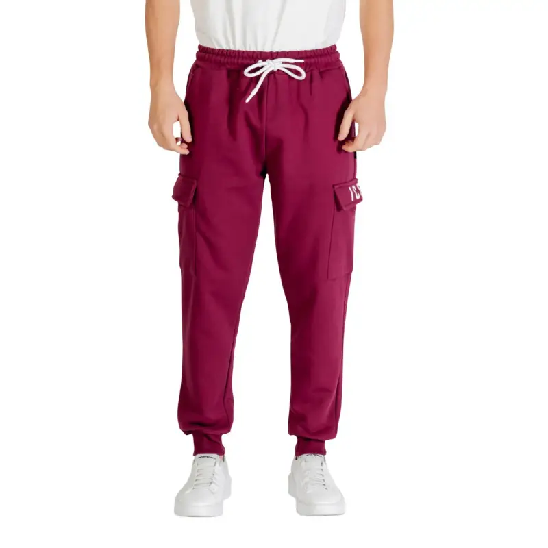 Pantaloni Uomo Invernale Neri Icon - bordeaux / XS