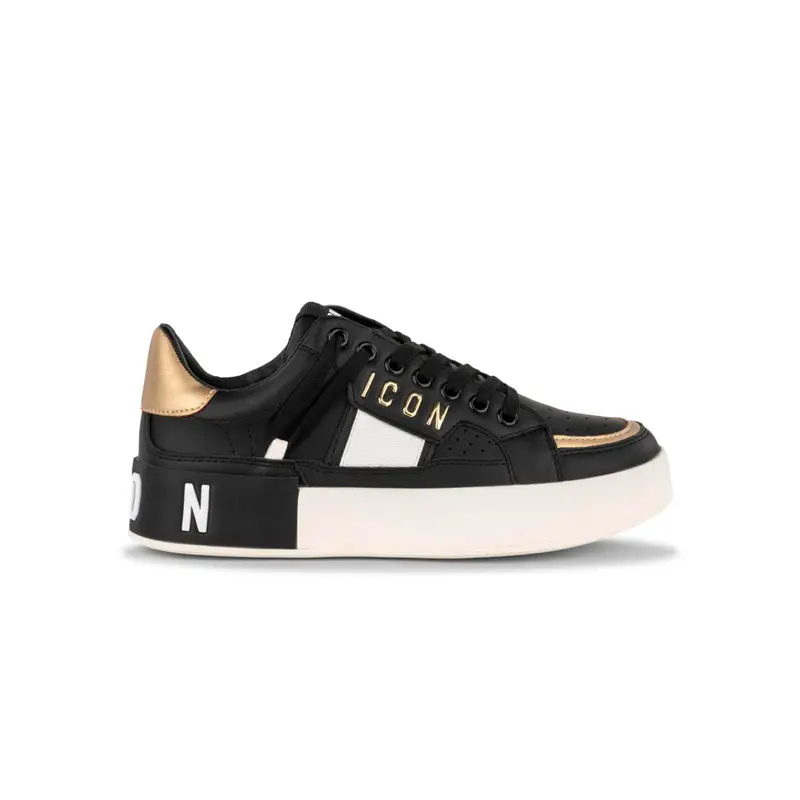 Sneakers nere Icon da donna con suola platform e logo laterale