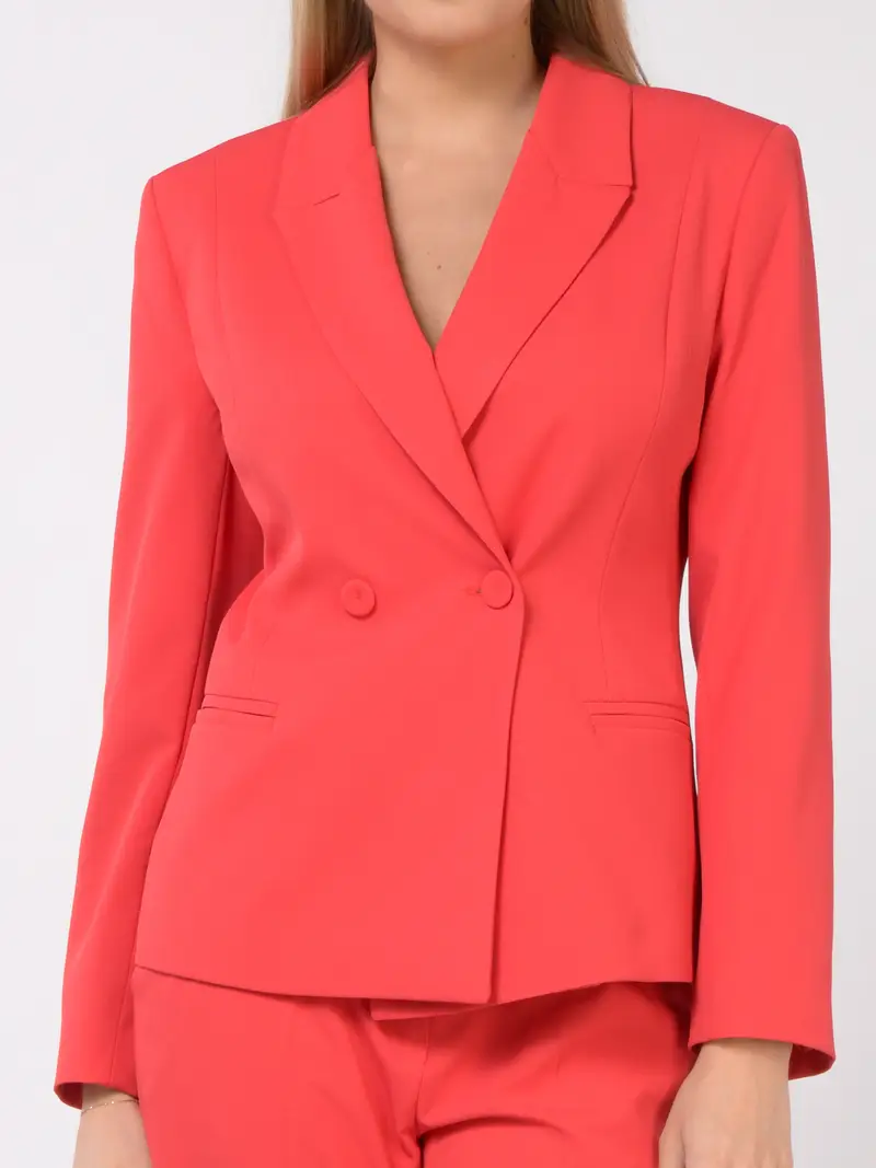 giacca da donna Icona By Kaos Slim Fit a doppiopetto Rosso