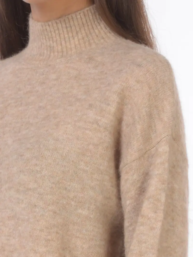 maglia da donna Icona By Kaos lupetto boxy BEIGE