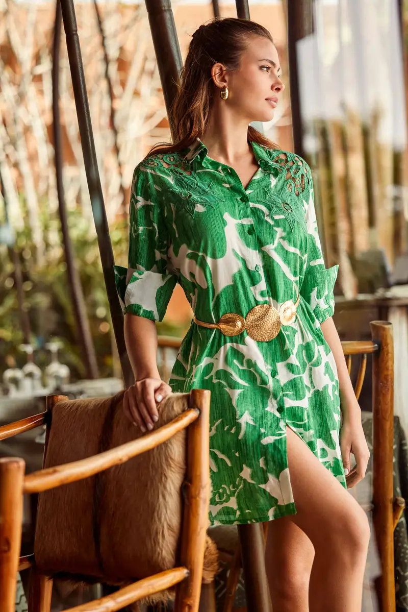 ABITO CAMICIA CAMILLE | Colore Verde |