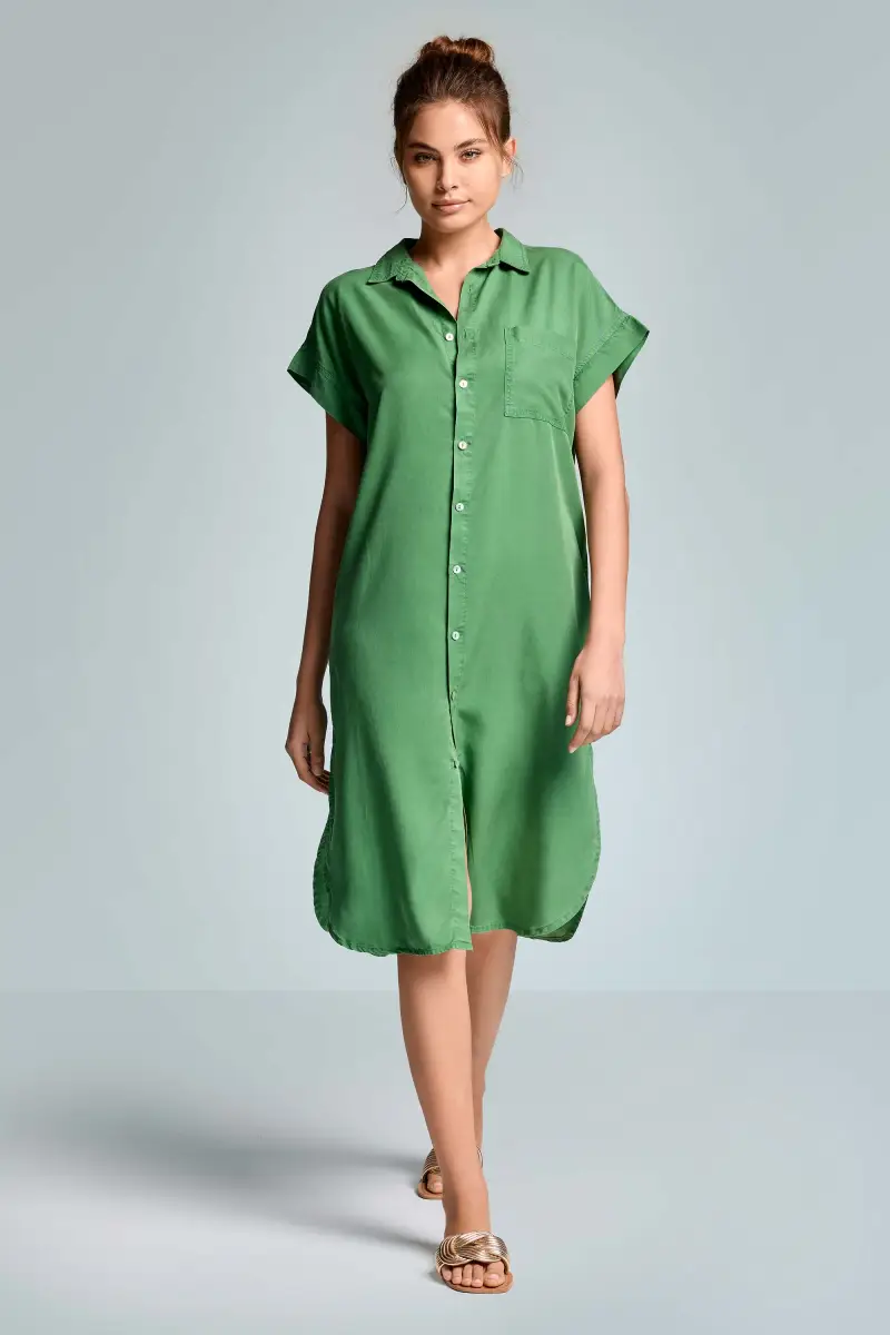 ABITO CAMICIA LUNGO DELIA | Colore Verde |