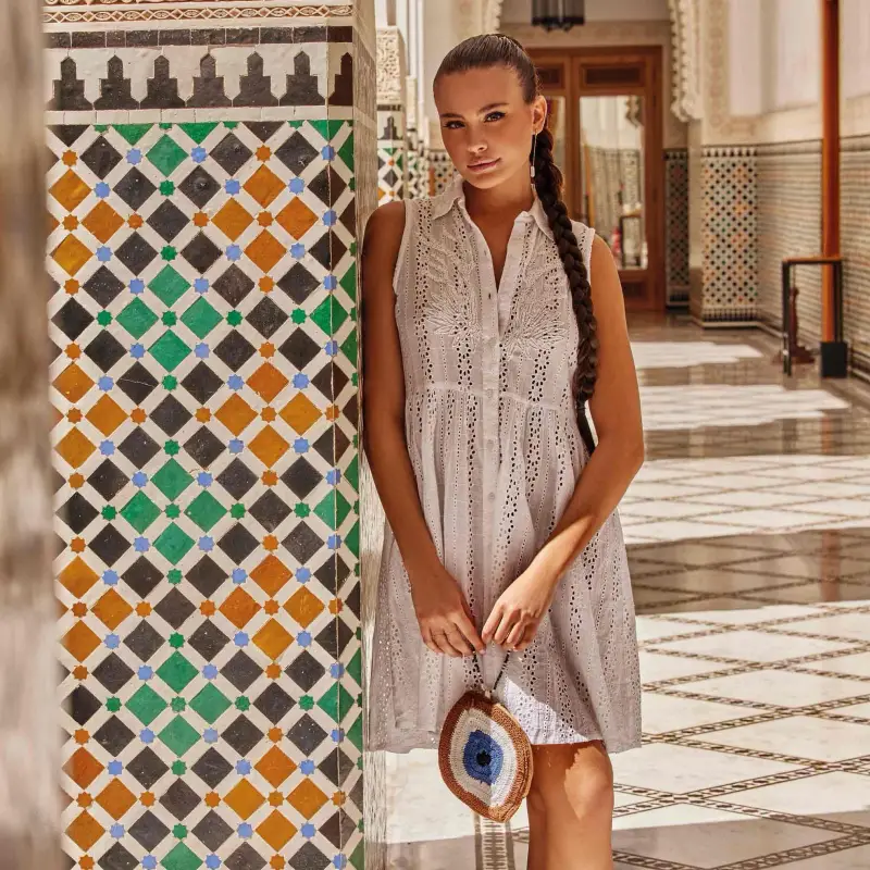 ABITO CAMICIA SMANICATO ELSA | Colore Bianco |